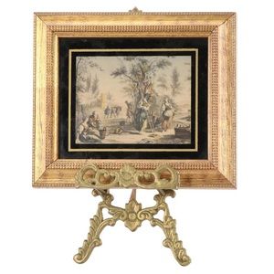 Victorian hand‎ colored mini vintage art